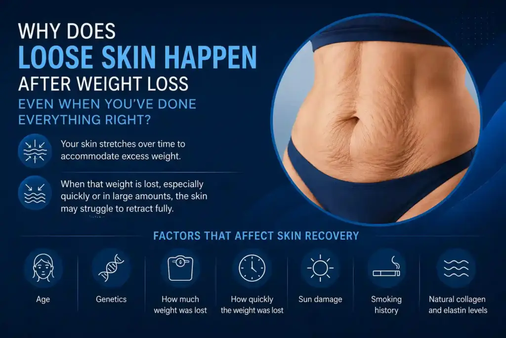 Why Does Loose Skin Happen After Weight Loss Even When You’ve Done Everything Right Huntingdon?